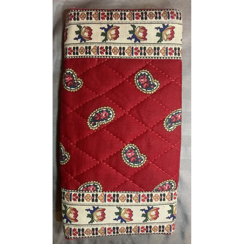 Vera Bradley Designs Indiana VTG Apple Red Paperback checkbook‎ Cover Rare 1991